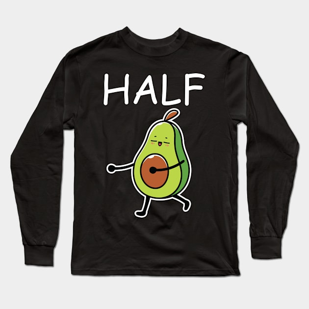 Better Half Avocado Couple Matching Long Sleeve T-Shirt by Bellinna